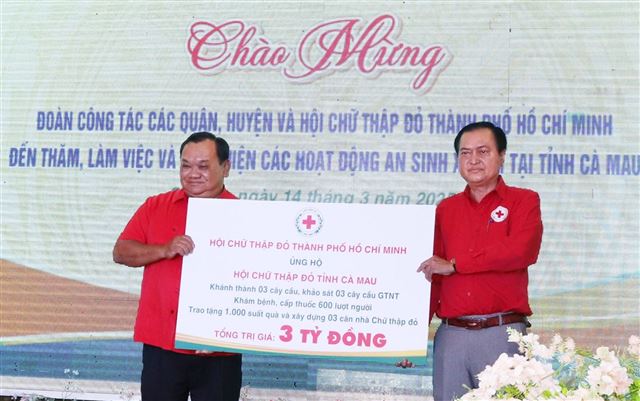 TP. Hồ Chí Minh: Hỗ trợ với các hoạt động an sinh xã hội tại Cà Mau