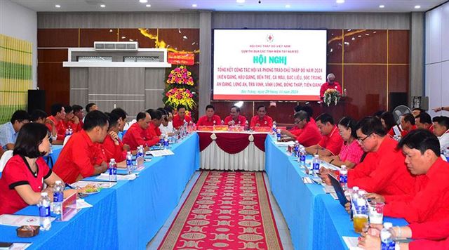 Tổng kết công tác Hội và phong trào Chữ thập đỏ năm 2024 Cụm thi đua các tỉnh Tây Nam Bộ