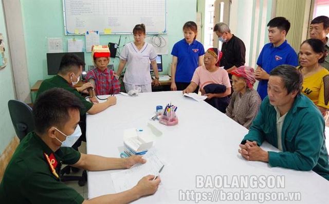 Lạng Sơn: Khám bệnh, cấp thuốc miễn phí cho hơn 200 lượt người dân