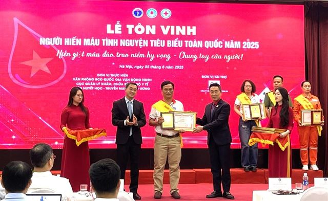 Tôn vinh người hiến máu tình nguyện tiêu biểu toàn quốc năm 2025