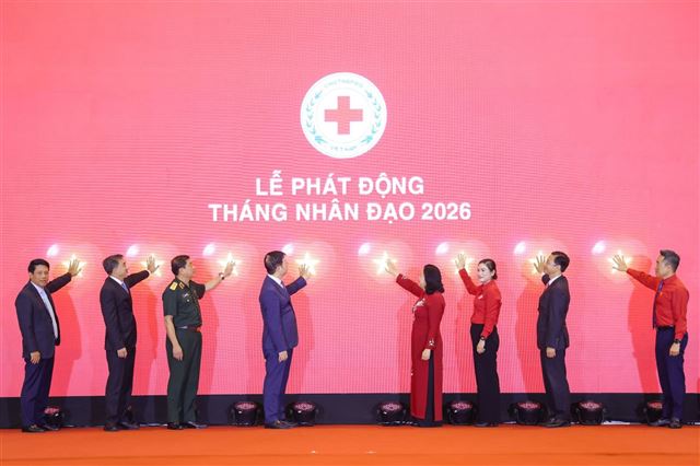 Lễ phát động Tháng Nhân đạo năm 2026: Khơi dậy sức mạnh nhân ái, hướng tới phát triển bền vững