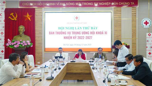Hội nghị lần thứ bảy Ban Thường vụ Trung ương Hội Chữ thập đỏ Việt Nam khóa XI