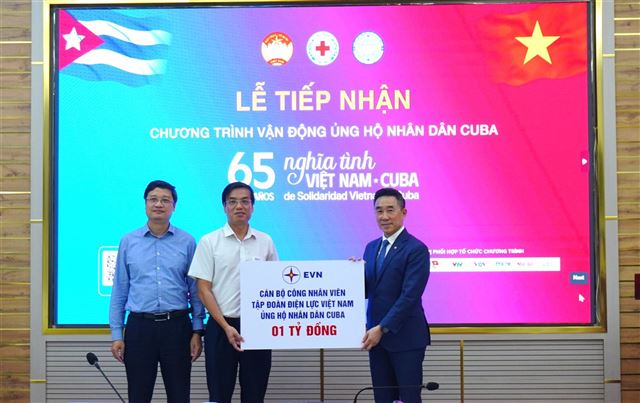 Tập đoàn Điện lực Việt Nam ủng hộ 1 tỷ đồng hỗ trợ nhân dân Cuba