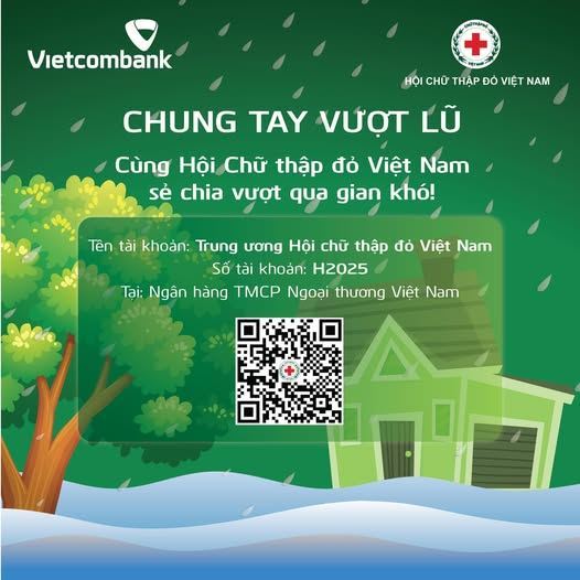Chung Tay Vượt Lũ Cùng Hội Chữ thập đỏ Việt Nam sẻ chia vượt qua gian khó!