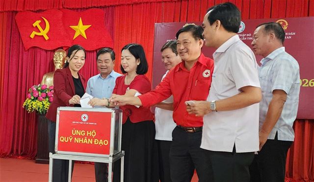 Cần Thơ tiếp nhận hơn 477,7 triệu đồng hưởng ứng Tháng Nhân đạo năm 2026
