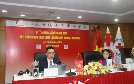 Khai mạc Hội nghị trực tuyến các nhà lãnh đạo Hội Chữ thập đỏ và Trăng lưỡi liềm đỏ khu vực Đông Nam Á lần thứ 17