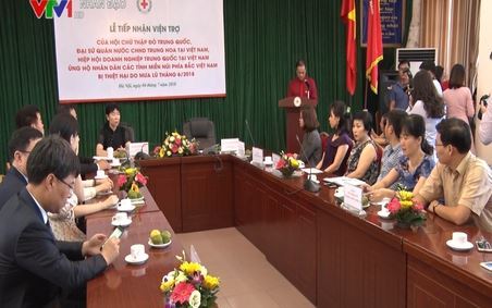 Tin Hoi Chu thap do Viet Nam cưu tro đong bao tai Lai Chau ngay 9 7 2018