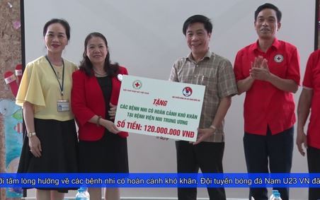 U23 Việt Nam hỗ trợ bệnh nhân nghèo