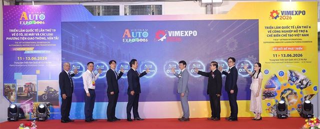 Khai mạc triển lãm VimExpo và AutoExpo về ô tô, xe máy và công nghiệp hỗ trợ năm 2026
