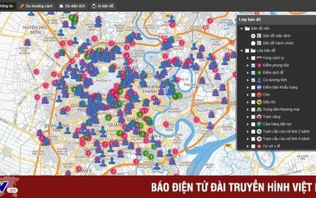 TP Hồ Chí Minh ra mắt bản đồ hỗ trợ phòng chống dịch COVID-19