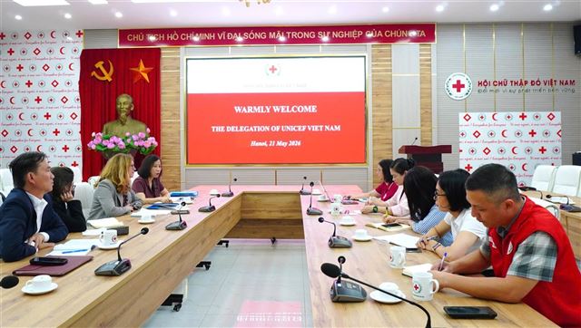 Hội Chữ thập đỏ Việt Nam và UNICEF thúc đẩy hợp tác hỗ trợ cộng đồng dễ bị tổn thương và bảo vệ trẻ em