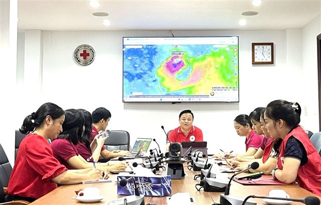 Hội Chữ thập đỏ Việt Nam chủ động triển khai các biện pháp ứng phó khẩn cấp với bão số 3 (Wipha)