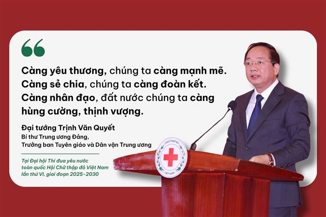 Đại tướng Trịnh Văn Quyết, Trưởng Ban Tuyên giáo và Dân vận Trung ương: “Càng nhân đạo, đất nước chúng ta càng hùng cường, thịnh vượng”