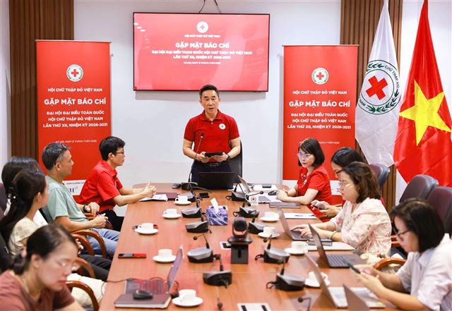 Trung ương Hội Chữ thập đỏ Việt Nam gặp mặt báo chí thông tin về Đại hội đại biểu toàn quốc lần thứ XII