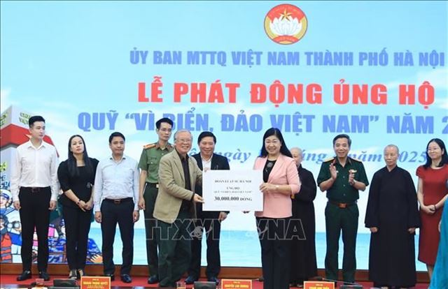Hà Nội: Hơn 40 tỷ đồng ủng hộ Quỹ Vì biển, đảo Việt Nam năm 2025