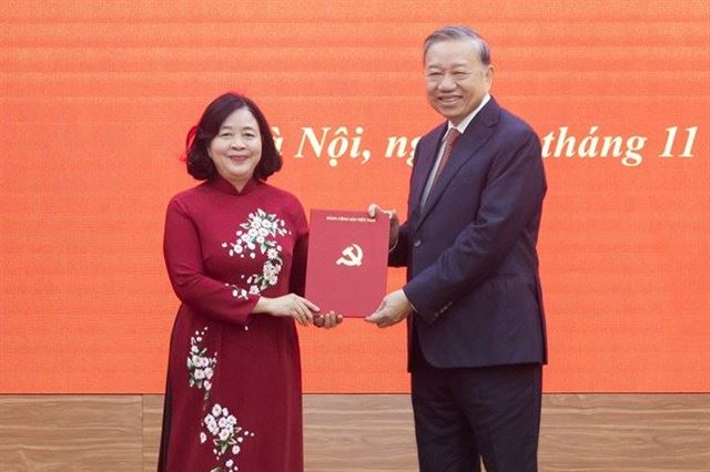 Đồng chí Bùi Thị Minh Hoài, Bí thư Thành ủy Hà Nội được điều động, phân công làm Bí thư Đảng ủy MTTQ, các đoàn thể Trung ương