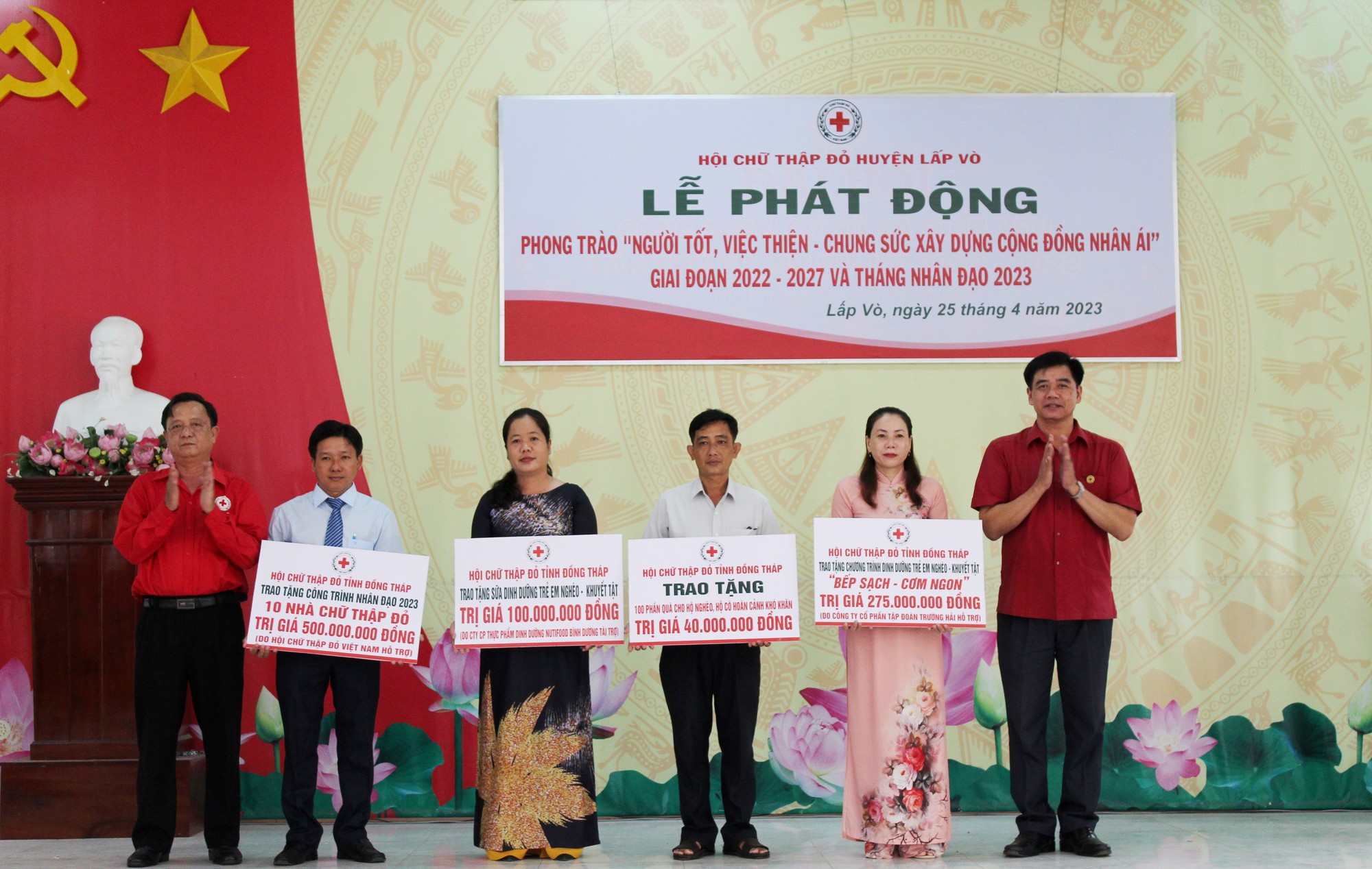 Đồng Tháp: Phát động Phong trào “Người tốt, việc thiện - Chung sức xây dựng cộng đồng nhân ái” giai đoạn 2022 – 2027 và “Tháng Nhân đạo” năm 2023