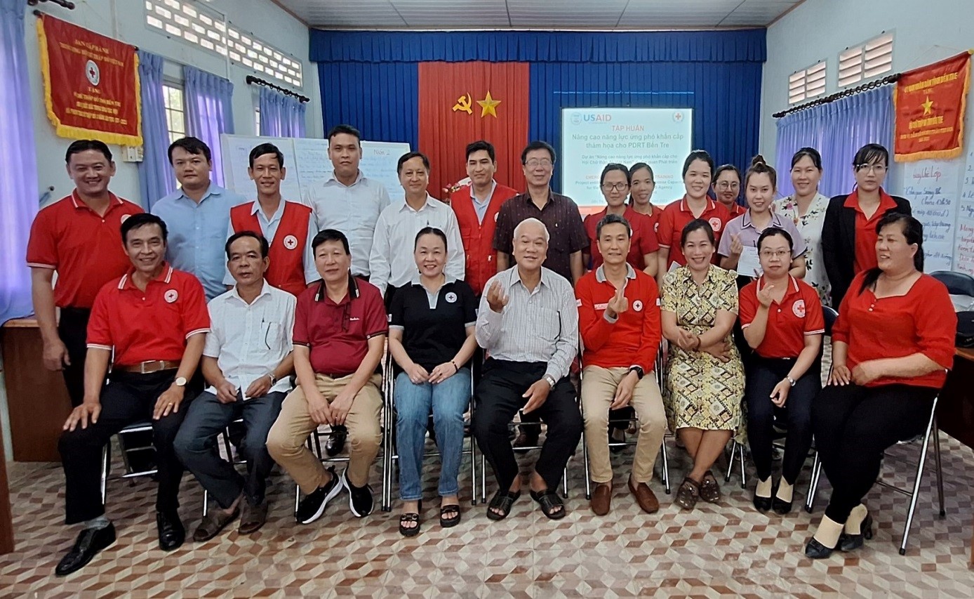 Tập huấn Nâng cao năng lực ứng phó khẩn cấp thảm họa cho Đội PDRT Bến Tre