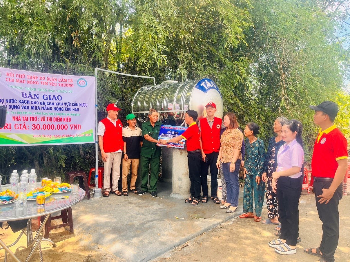 Quận Cẩm Lệ: Bàn giao công trình nhân đạo Giếng nước sạch