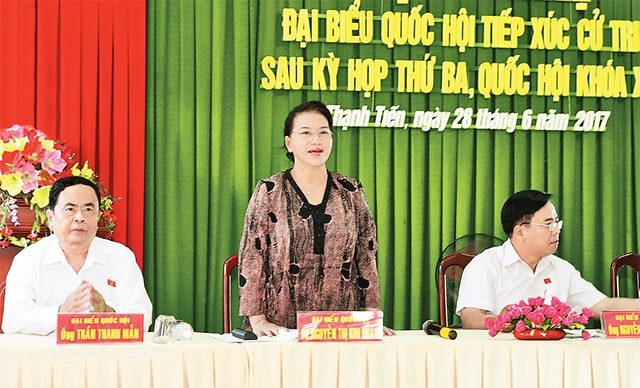 Chủ tịch QH Nguyễn Thị Kim Ngân tiếp xúc cử tri TP Cần Thơ