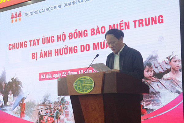 Kêu gọi cán bộ, giảng viên, sinh viên ủng hộ đồng bào miền Trung