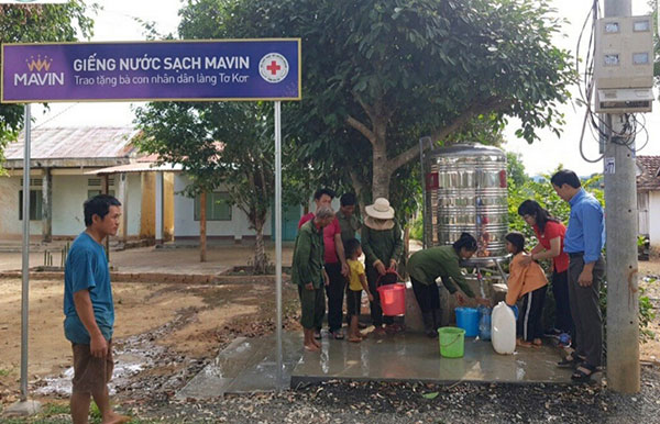 Kbang (Gia Lai): Niềm vui từ giếng nước sạch Mavin