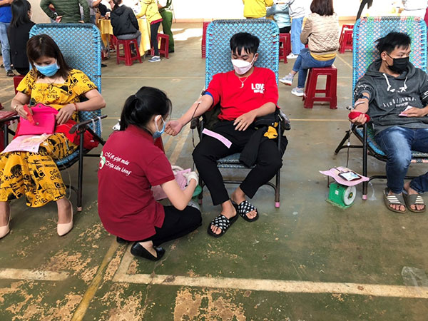 Gia Lai: Hơn 550 người đăng ký hiến máu tình nguyện