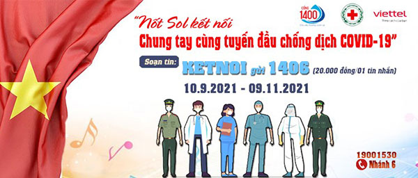 Cùng hưởng ứng chương trình “Nốt Sol kết nối, chung tay cùng tuyến đầu chống dịch Covid - 19”