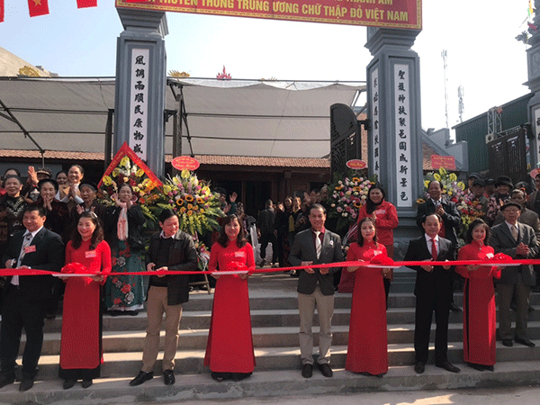 Lễ khánh thành Đình Thanh Ấm, Nhà truyền thống Hội Chữ thập đỏ Việt Nam