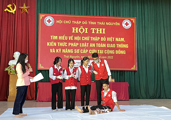 Thái Nguyên: Hội thi tìm hiểu về Hội Chữ thập đỏ Việt Nam và những kỹ năng sơ cấp cứu cộng đồng