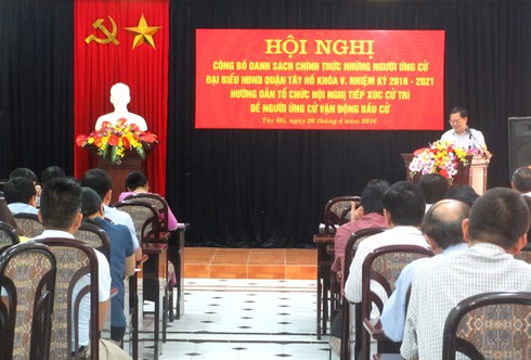 Hà Nội khẩn trương, tích cực chuẩn bị cho bầu cử ĐBQH và HĐND