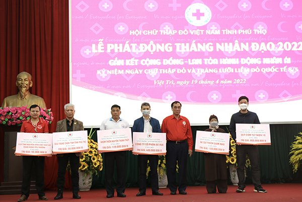 Phú Thọ: Tháng Nhân đạo 2022 phấn đấu vận động đạt trên 6 tỷ đồng