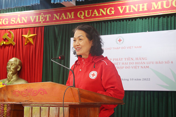 Hội Chữ thập đỏ Việt Nam: Hỗ trợ người dân Hà Tĩnh bị ảnh hưởng bão Noru