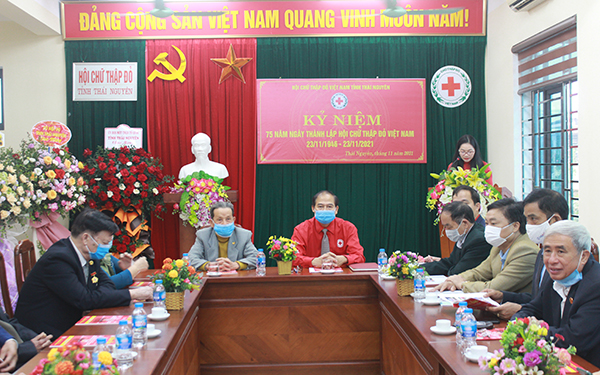 Thái Nguyên: Gặp mặt kỷ niệm 75 năm Ngày thành lập Hội Chữ thập đỏ Việt Nam