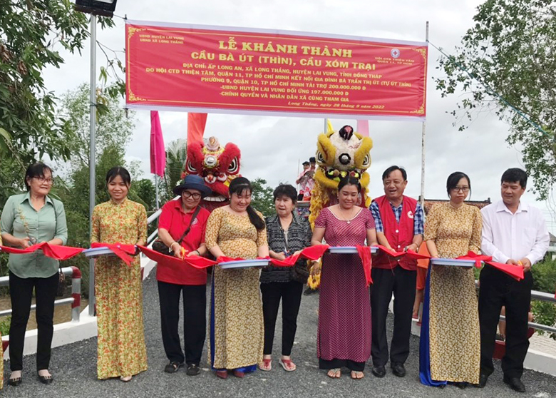Đồng Tháp: Khánh thành cầu bà Út (Thìn), cầu xóm Trại