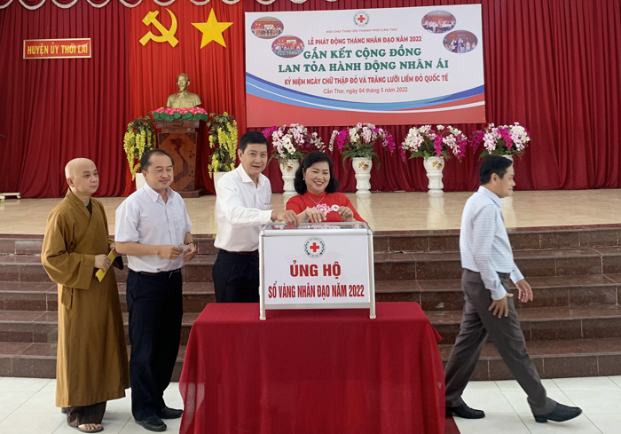 Cần Thơ: Phát động Tháng Nhân đạo năm 2022 đạt trên 1,6 tỷ đồng