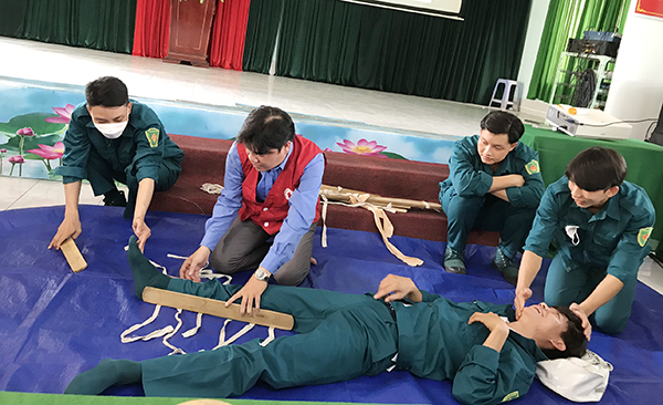 Đồng Tháp: Tập huấn sơ cấp cứu tại cộng đồng và lồng ghép tuyên truyền hiến máu tình nguyện