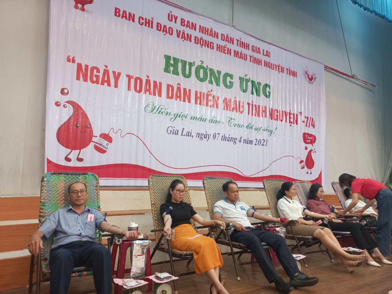 Gia Lai: Trên 400 người dân tham gia hưởng ứng Ngày toàn dân hiến máu tình nguyện 7/4