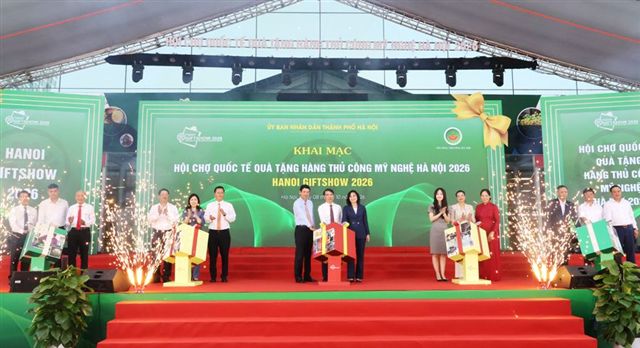 Khai mạc Hội chợ quốc tế Quà tặng hàng thủ công mỹ nghệ Hà Nội 2026