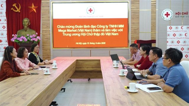Hội Chữ thập đỏ Việt Nam và MM Mega Market Việt Nam trao đổi thúc đẩy hợp tác vì cộng đồng