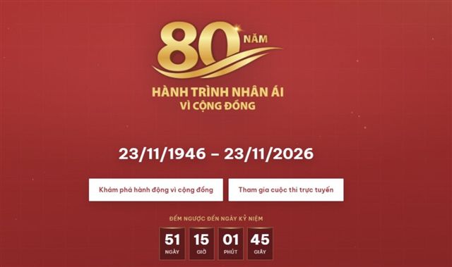 Ra mắt chuyên trang “80 năm – Hành trình nhân ái vì cộng đồng”