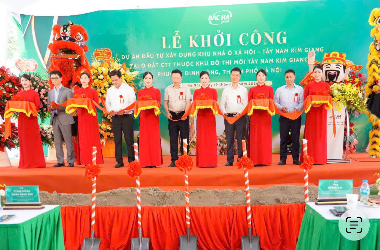 Khởi công nhà ở xã hội Tây Nam Kim Giang: Thêm cơ hội an cư cho người thu nhập thấp