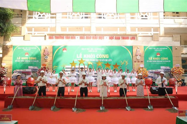 Khởi công xây dựng Trường THCS Kim Liên