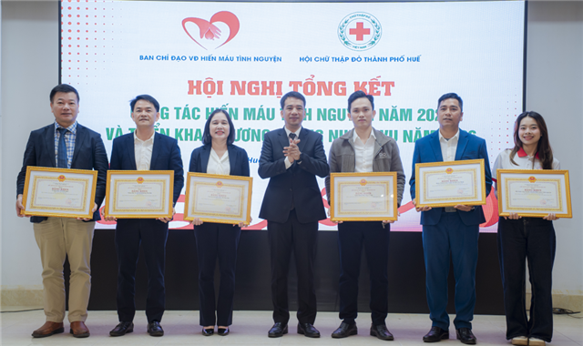 TP. Huế tiếp nhận 30.116 đơn vị máu trong năm 2025
