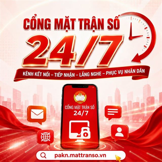 Tích cực triển khai và tuyên truyền sử dụng Cổng Mặt trận số 24/7
