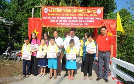 Hội CTĐ huyện Phong Điền, TP Cần Thơ: Khánh thành và đưa vào sử dụng cầu Bà Hò