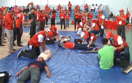 Hội CTĐVN góp phần trang bị kỹ năng cho người dân về phòng tránh tai nạn thương tích và SCC VTV1 Ngày 21.10.2019