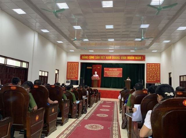 Huyện Phù Yên, tỉnh Sơn La tổ chức hội nghị triển khai về xây dựng xã Huy Tân và thị trấn Phù Yên là xã, thị trấn điển hình về phong trào toàn dân bảo vệ An Ninh Tổ Quốc (ANTQ) 2022