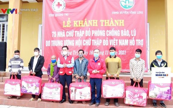 Bàn giao 75 công trình nhà chống lũ kỉ niệm 75 năm thành lập Hội CTĐVN VTV1 Ngày 22.11.2021