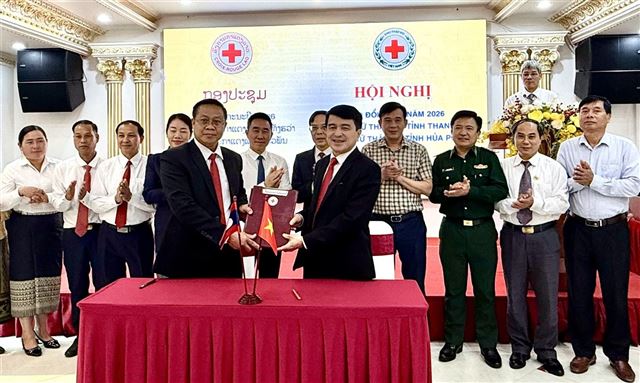 Thắt chặt tình hữu nghị, nâng tầm hợp tác nhân đạo giữa Hội Chữ thập đỏ Thanh Hóa và Hủa Phăn (Lào)